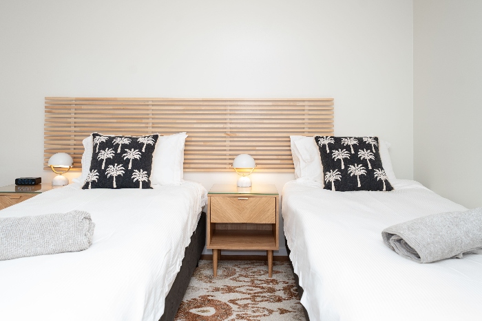 Twin or two single beds possible each bedroom