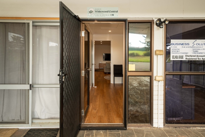 Entrance to Whitewood Central apartment